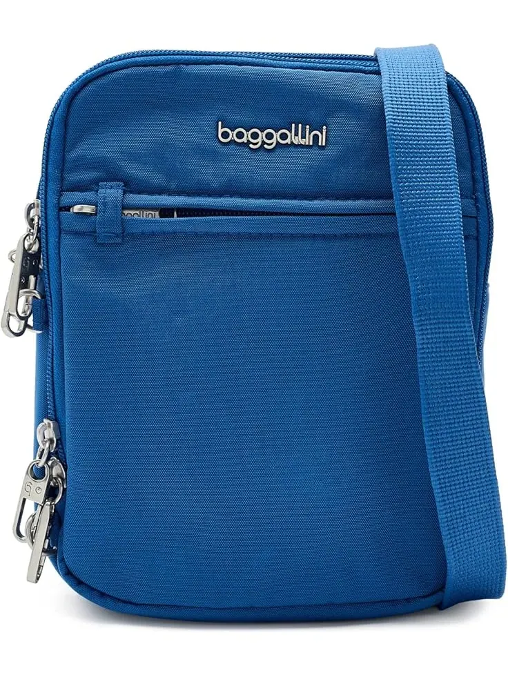 Женская противоугонная мини-сумка через плечо Securtex Everything Crossbody Baggallini — изображение 1 из 5, лазурит