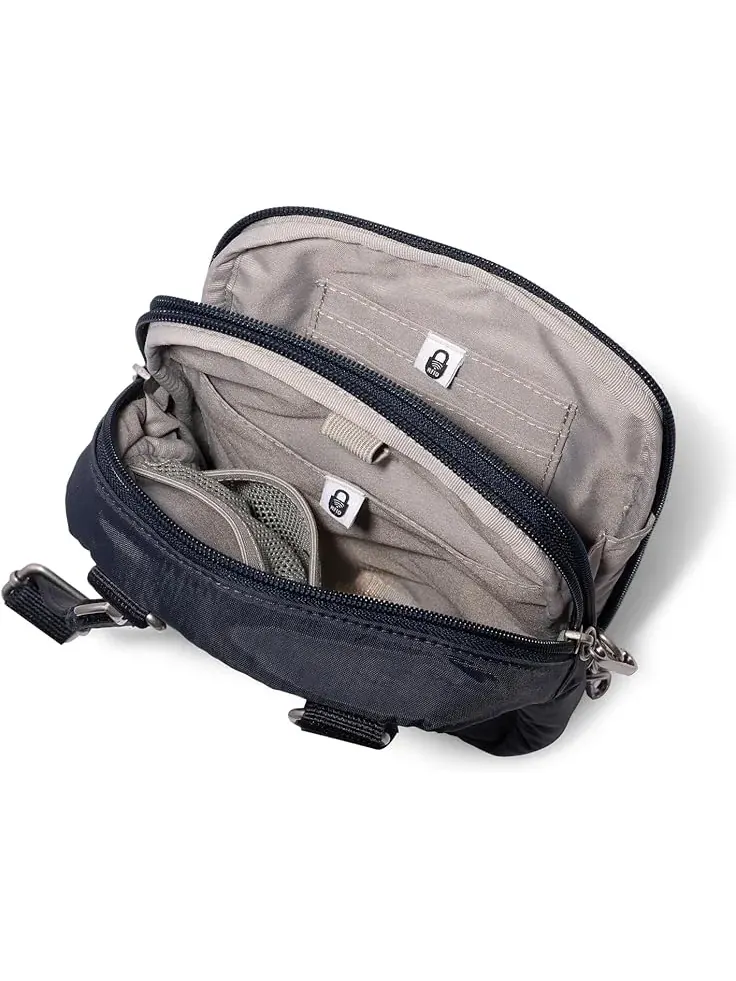 Женская противоугонная мини-сумка через плечо Securtex Everything Crossbody Baggallini — изображение 3 из 5, темно-синий