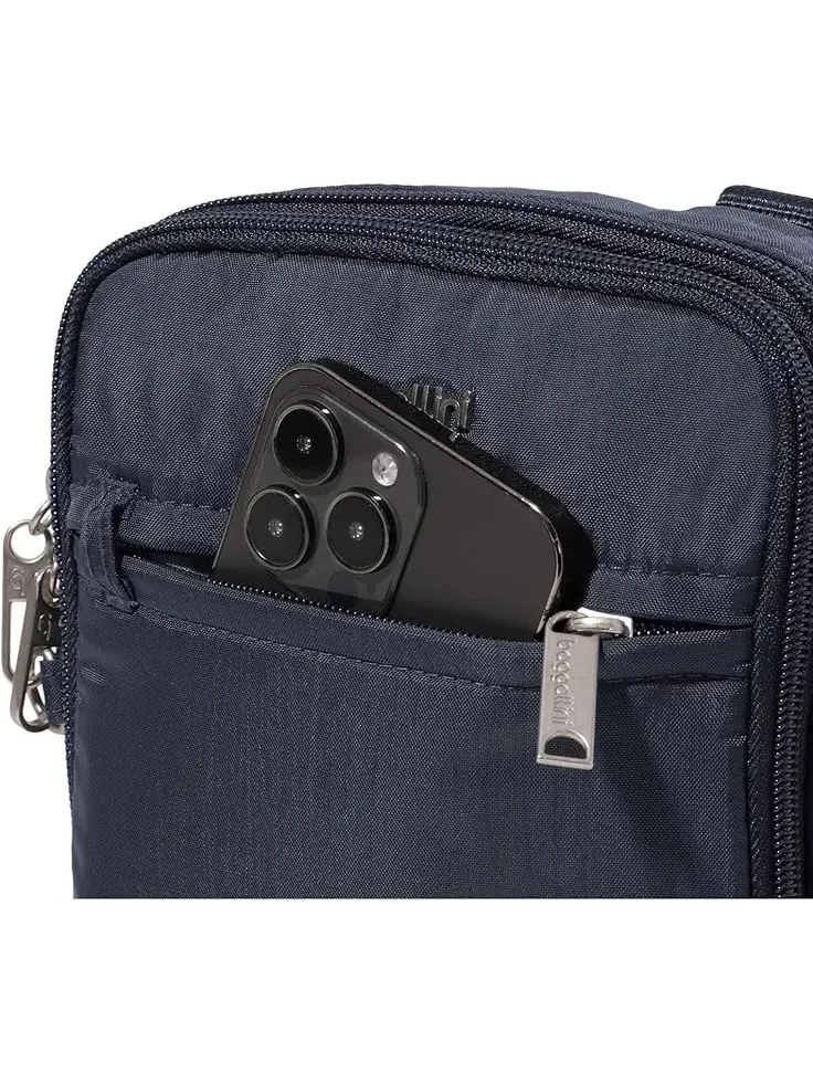 Женская противоугонная мини-сумка через плечо Securtex Everything Crossbody Baggallini — изображение 4 из 5, темно-синий
