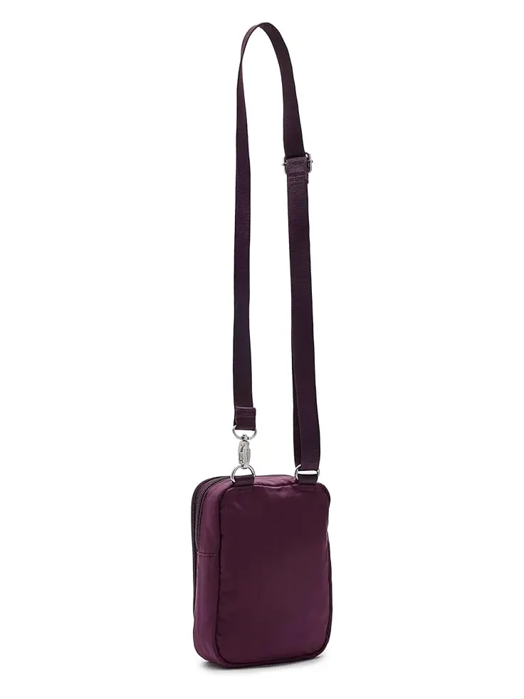 Женская противоугонная мини-сумка через плечо Securtex Everything Crossbody Baggallini — изображение 2 из 5, малина