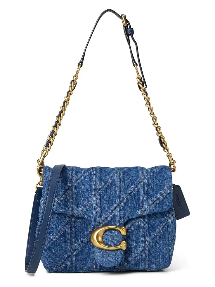 Сумка женская кросс-боди Coach Times Square Tabby — изображение 1 из 6, глубокий синий