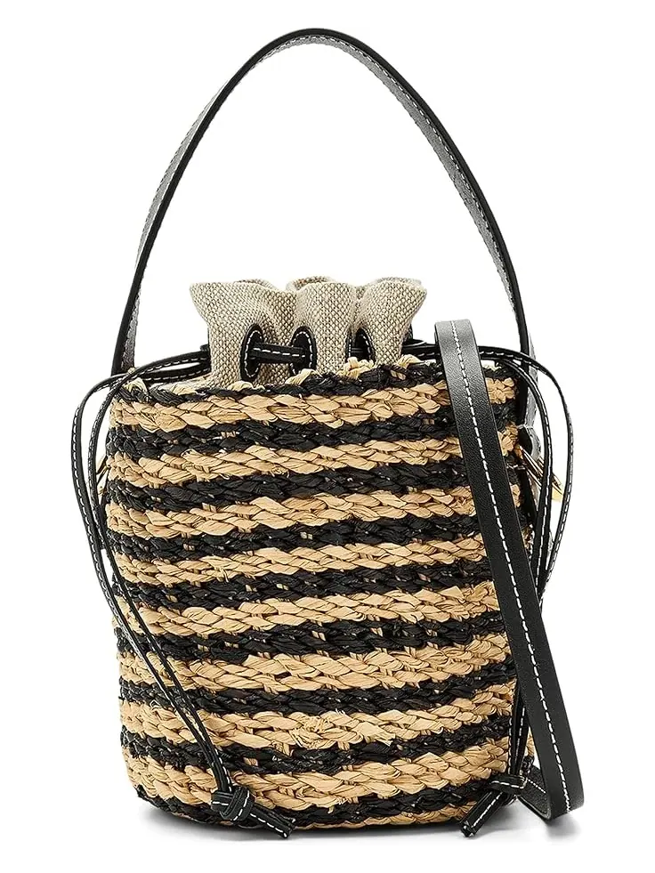 Женская мини-сумочка-корзинка из соломы Madewell — 1