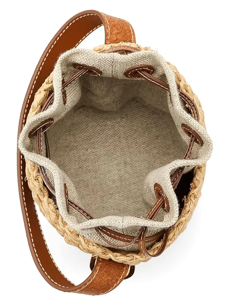 Женская мини-сумочка-корзинка из соломы Madewell — 5