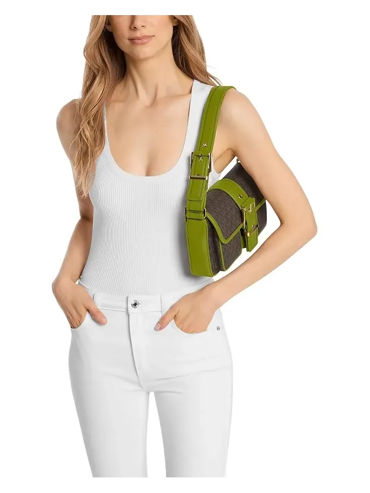 Women's MICHAEL Michael Kors Colby Medium Shoulder — изображение 4 из 4, зеленый