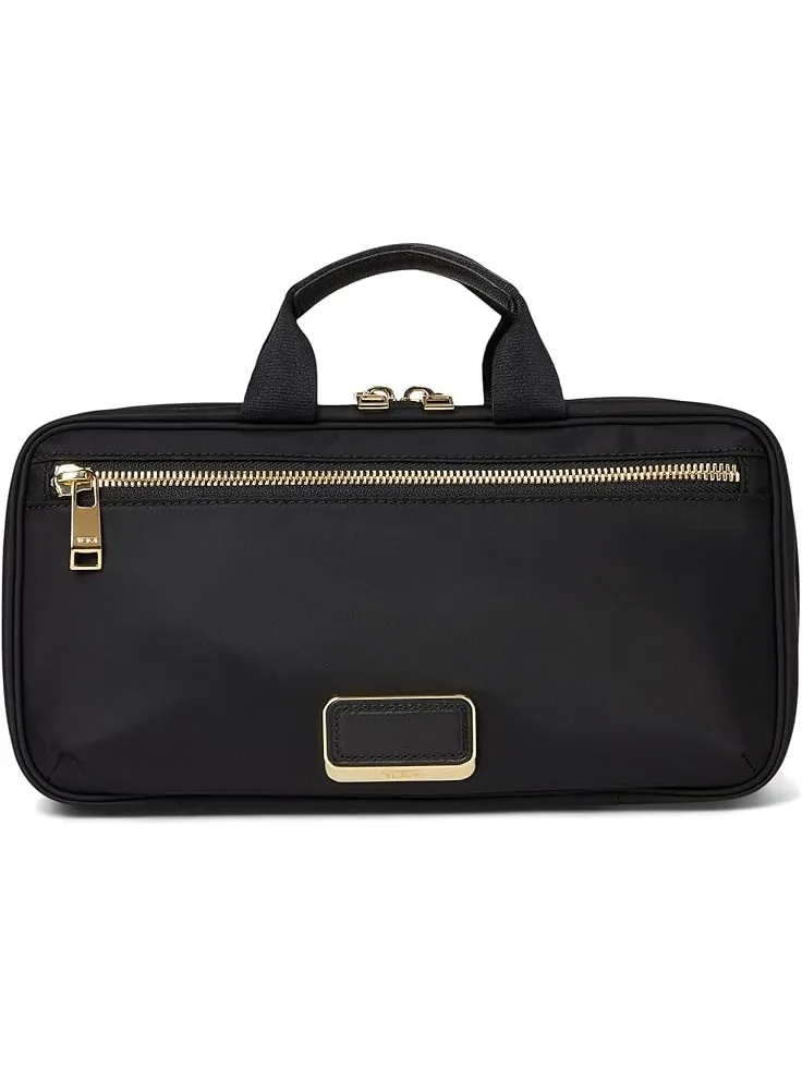 Косметичка Tumi Madeline, маленькая, с монограммой — золотистый