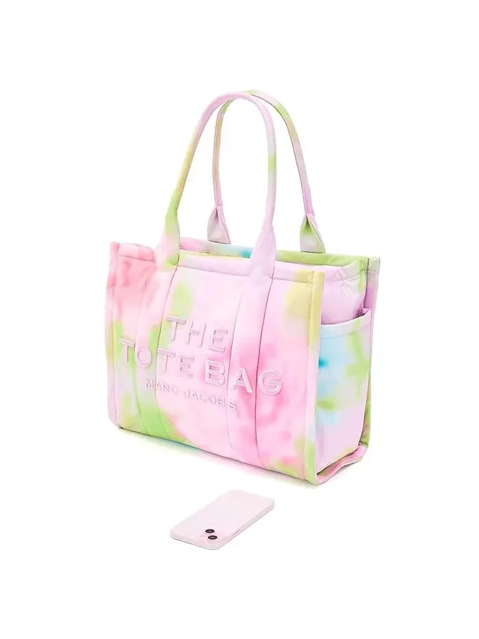 Сумка-тоут большая The Blurred Floral Large Puffy Nylon Marc Jacobs — изображение 3 из 5, розовый мульти