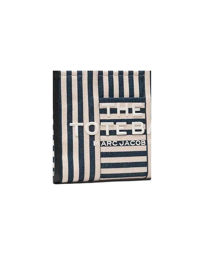Сумка тоут из канваса The Stripe Canvas Medium Marc Jacobs — изображение 3 из 5, синий мульти