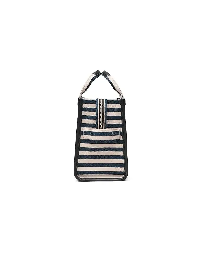 Сумка тоут из канваса The Stripe Canvas Medium Marc Jacobs — изображение 4 из 5, синий мульти