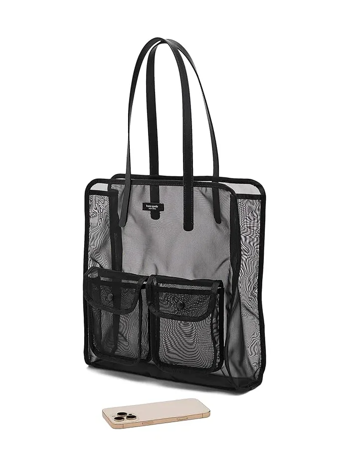 Тote сумка Breezy Mesh Tote Bag Kate Spade New York — изображение 3 из 5, черный