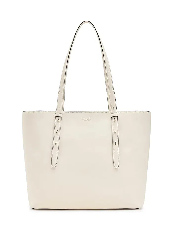 Сумка-тоут из кожи Kate Spade New York — изображение 1 из 5, бежевый