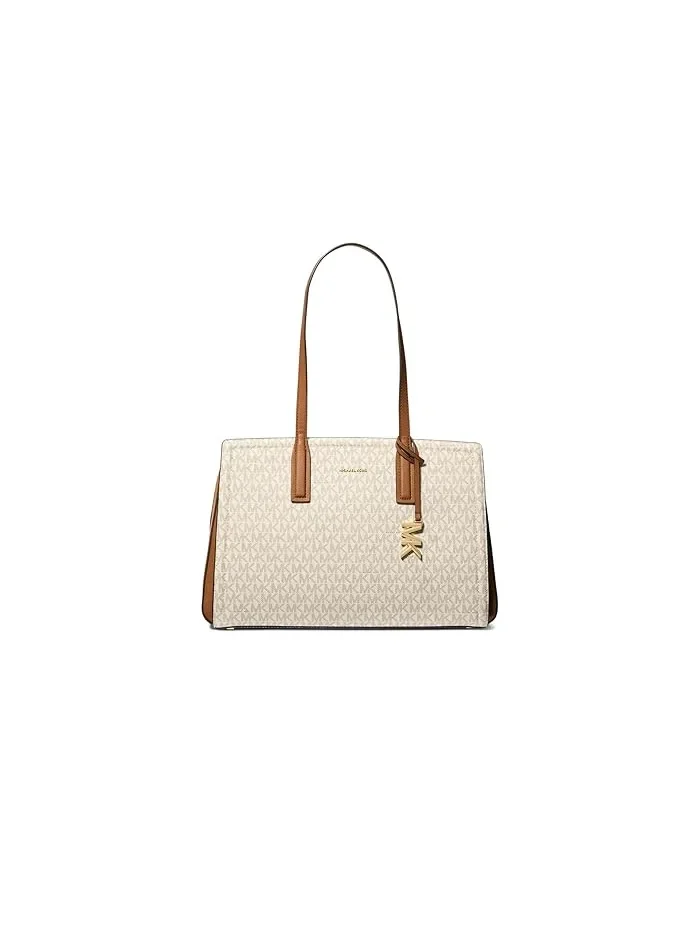 Сумка тоут Laila Medium MICHAEL Michael Kors — изображение 1 из 3, ваниль/орех