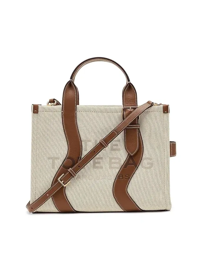 Сумка тоут средняя The Wavy Canvas Marc Jacobs — изображение 1 из 5, коричневый мульти