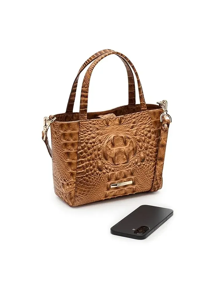 Сумка тоут Small Mona Brahmin — изображение 3 из 5, корица
