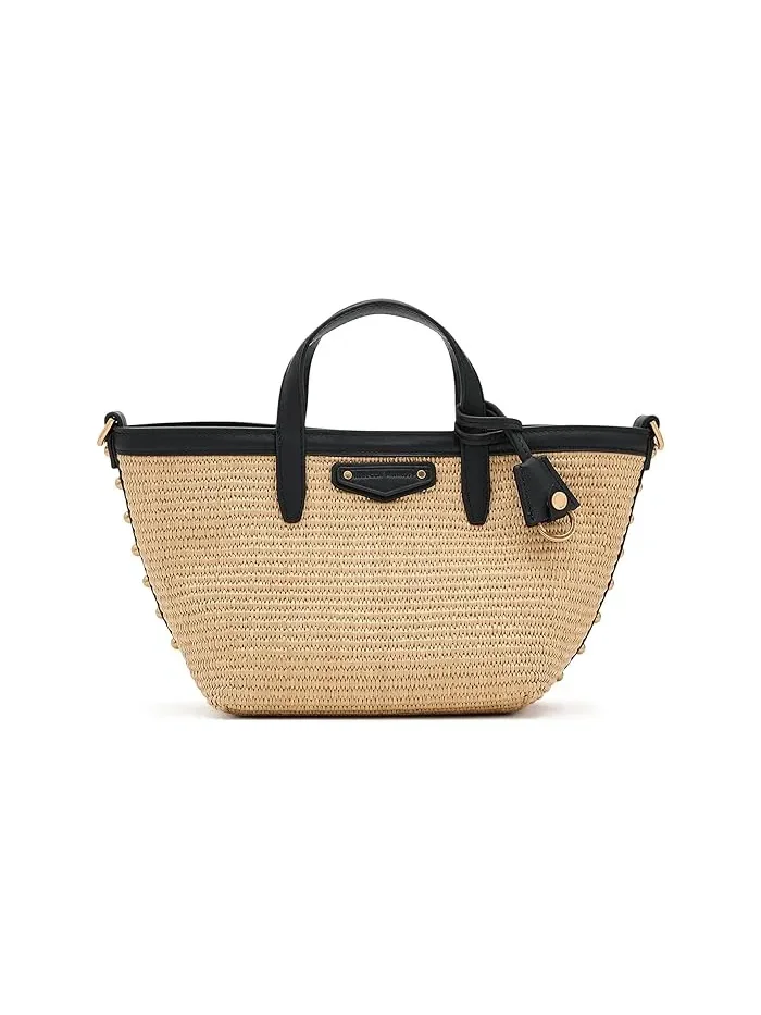 Сумка тоут из соломы Riley SM Rebecca Minkoff — изображение 1 из 5, прозрачный
