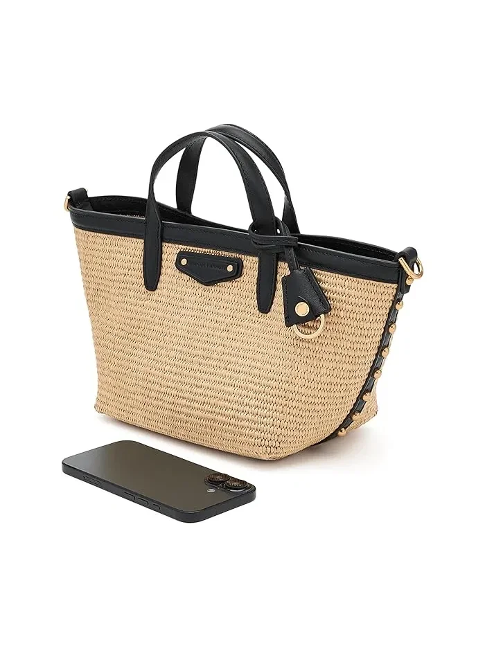 Сумка тоут из соломы Riley SM Rebecca Minkoff — изображение 3 из 5, прозрачный