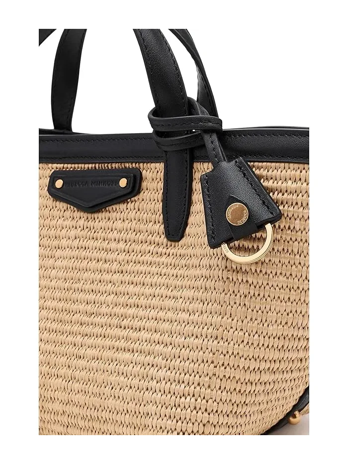 Сумка тоут из соломы Riley SM Rebecca Minkoff — изображение 4 из 5, прозрачный
