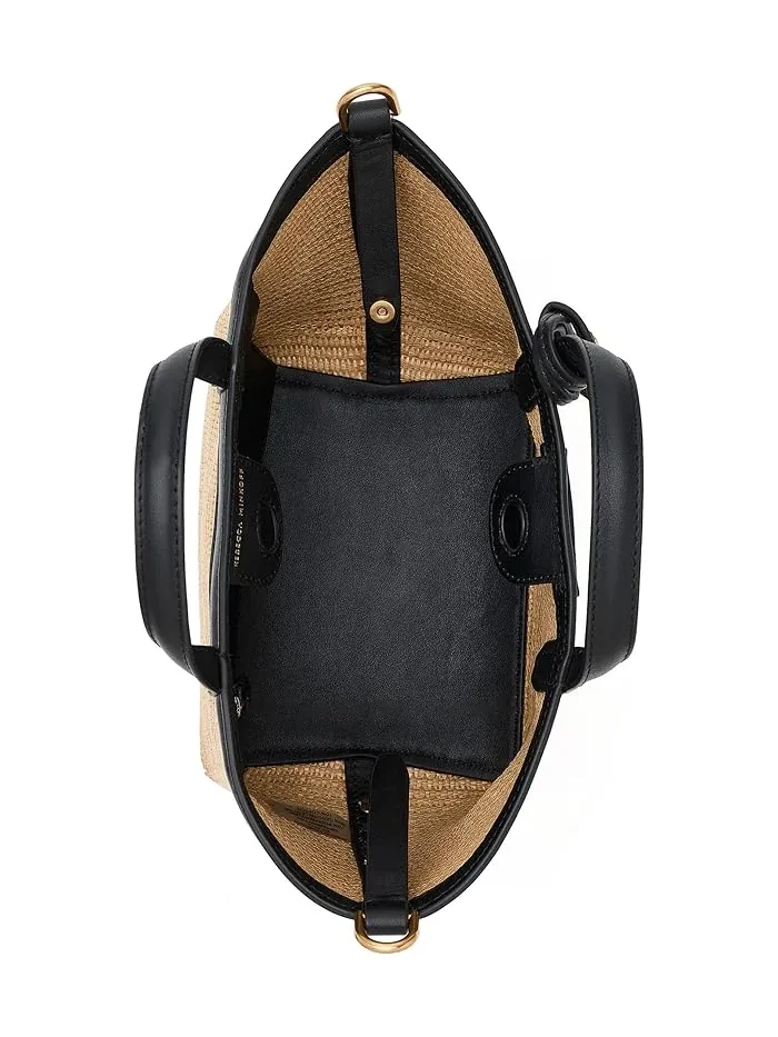 Сумка тоут из соломы Riley SM Rebecca Minkoff — изображение 5 из 5, прозрачный