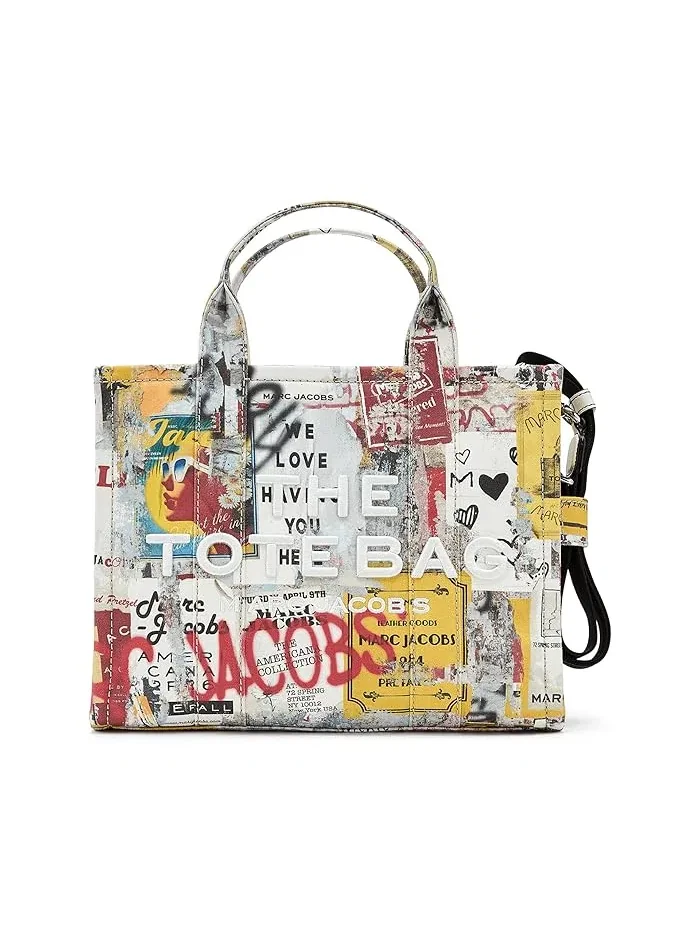 Тоут сумка холщовая The Pop Americana Canvas Medium Marc Jacobs — изображение 1 из 5, белый мульти