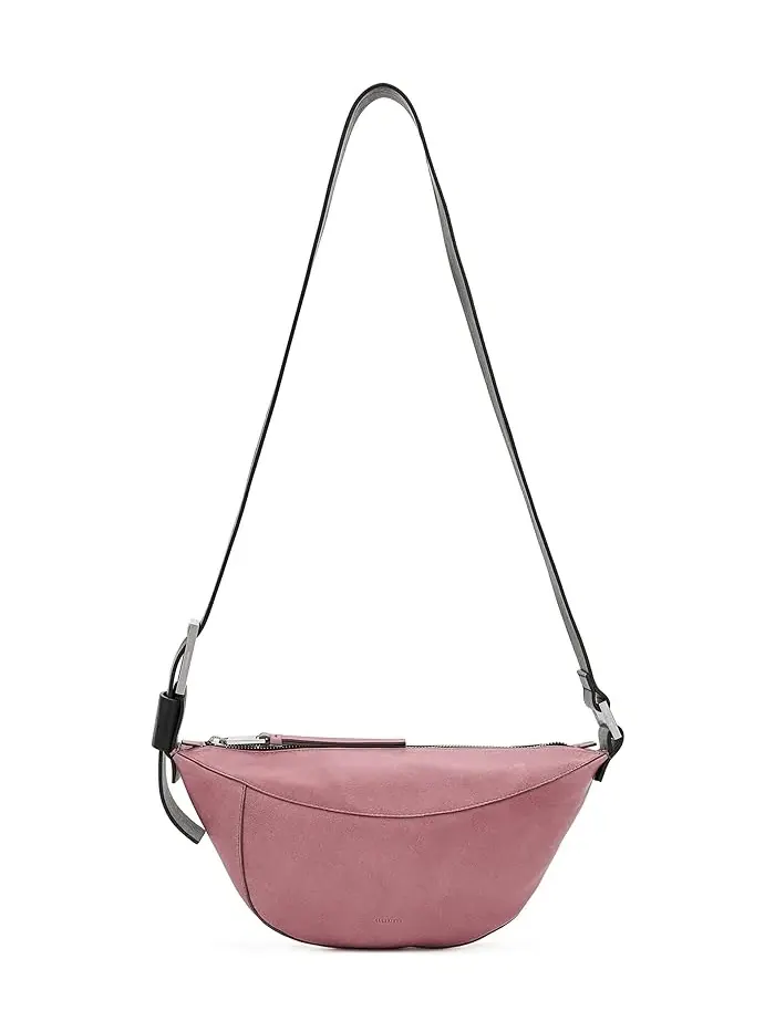 Сумка кроссбоди Luna из ягненка кожи AllSaints — изображение 1 из 5, розовый