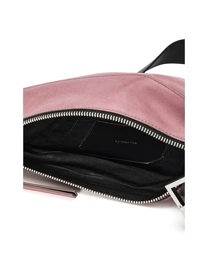Сумка кроссбоди Luna из ягненка кожи AllSaints — изображение 5 из 5, розовый