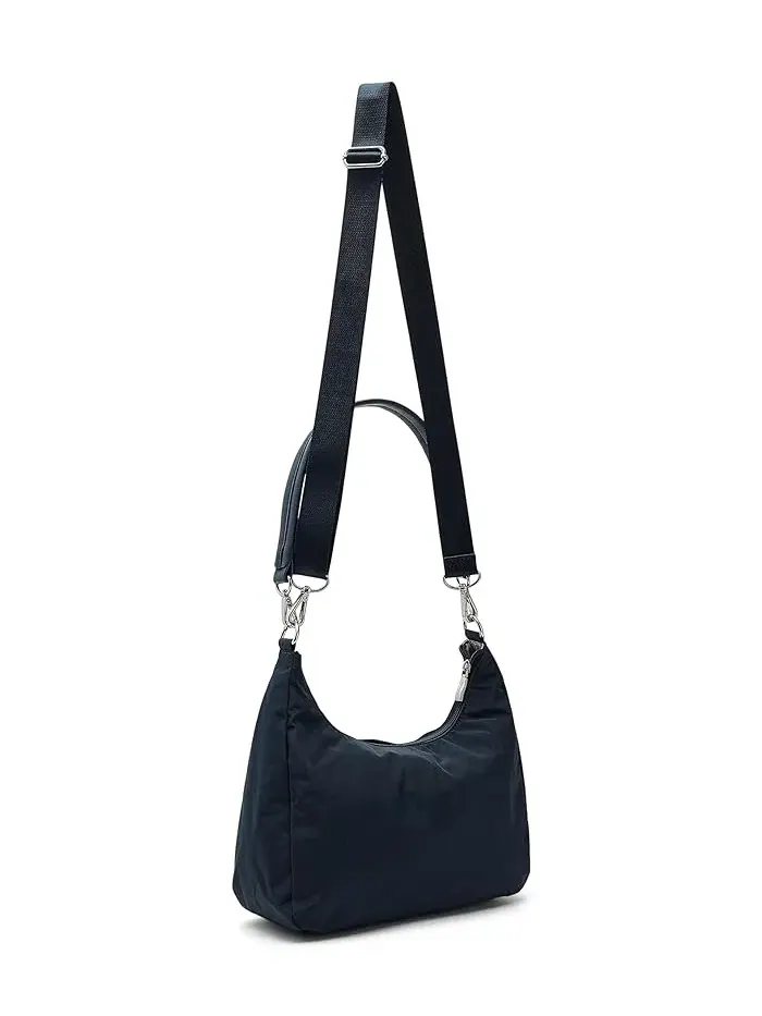 Сумка-кроссбоди с застежкой Coastal Flip Lock Half Moon Baggallini — изображение 2 из 5, полуночный цветок