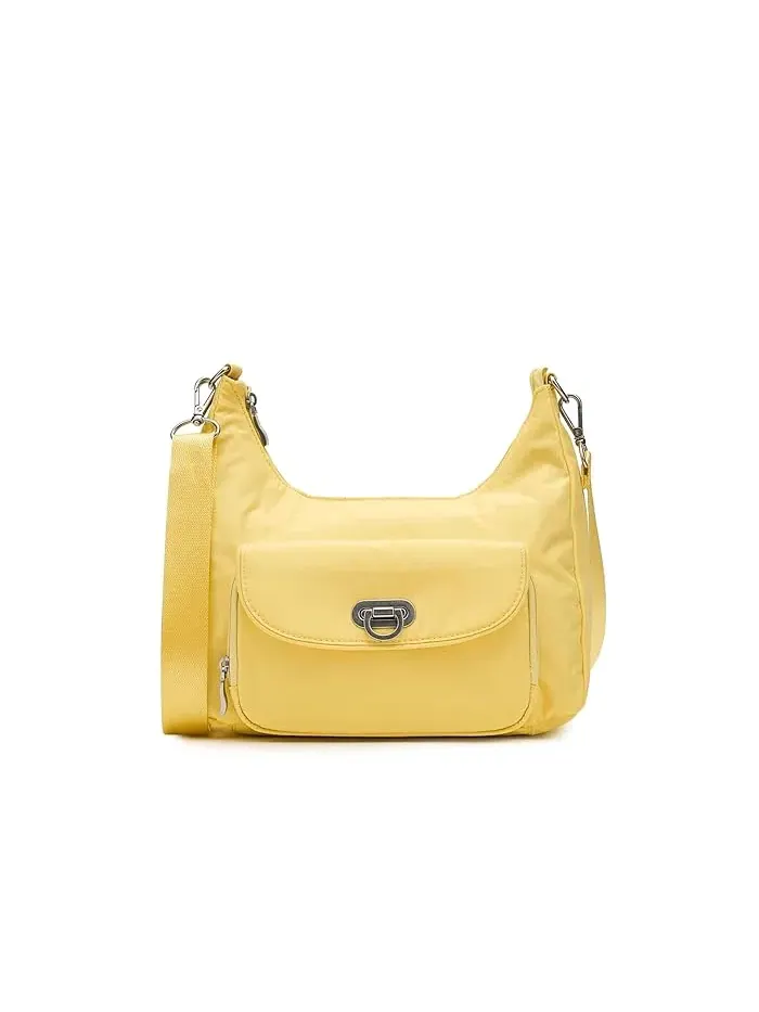 Сумка-кроссбоди Baggallini Coastal Flip Lock Half Moon — изображение 1 из 5, желтый