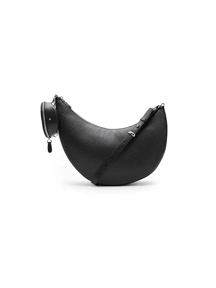 Сумка кросс-боди Duo Pebbled Leather Large Kate Spade New York — изображение 1 из 5, черный