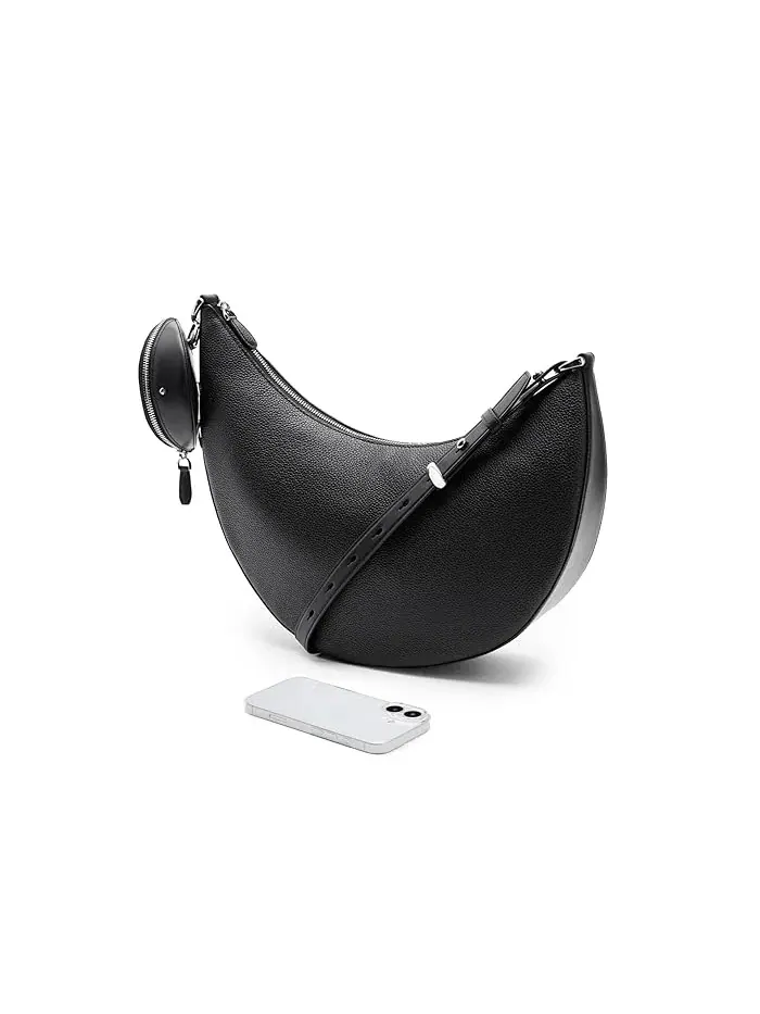 Сумка кросс-боди Duo Pebbled Leather Large Kate Spade New York — изображение 3 из 5, черный