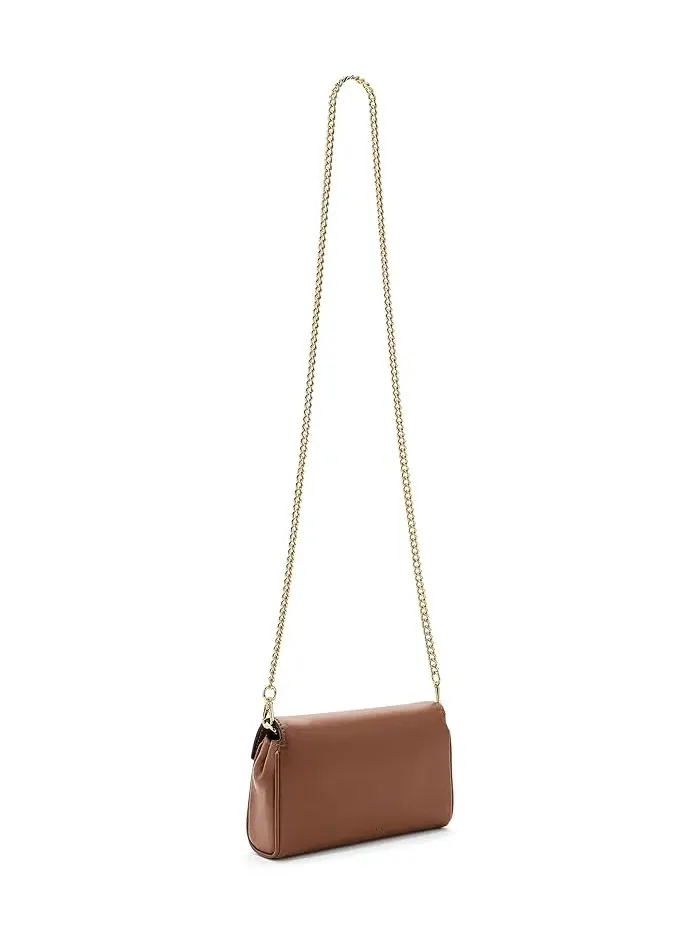 Сумка-кошелек кросс-боди кожаная Nappa Leather Tanner Lauren Ralph Lauren — изображение 2 из 5, бежевый
