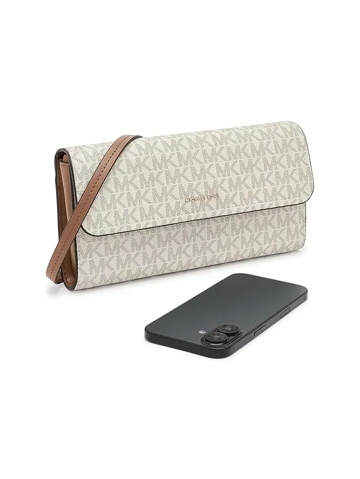 Сумка кросс-боди Jet Set Small East West Phone MICHAEL Michael Kors — изображение 3 из 5, ваниль/орех