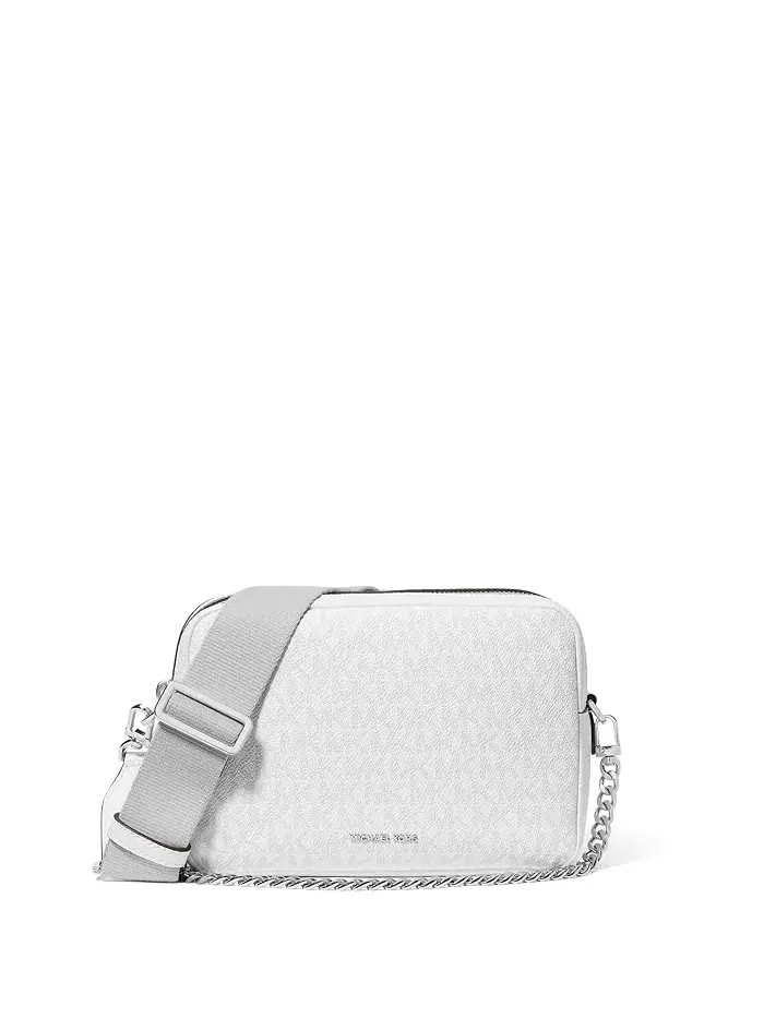 Сумка кросс-боди Bryant Medium Double Zip Chain Camera MICHAEL Michael Kors — изображение 1 из 5, белый