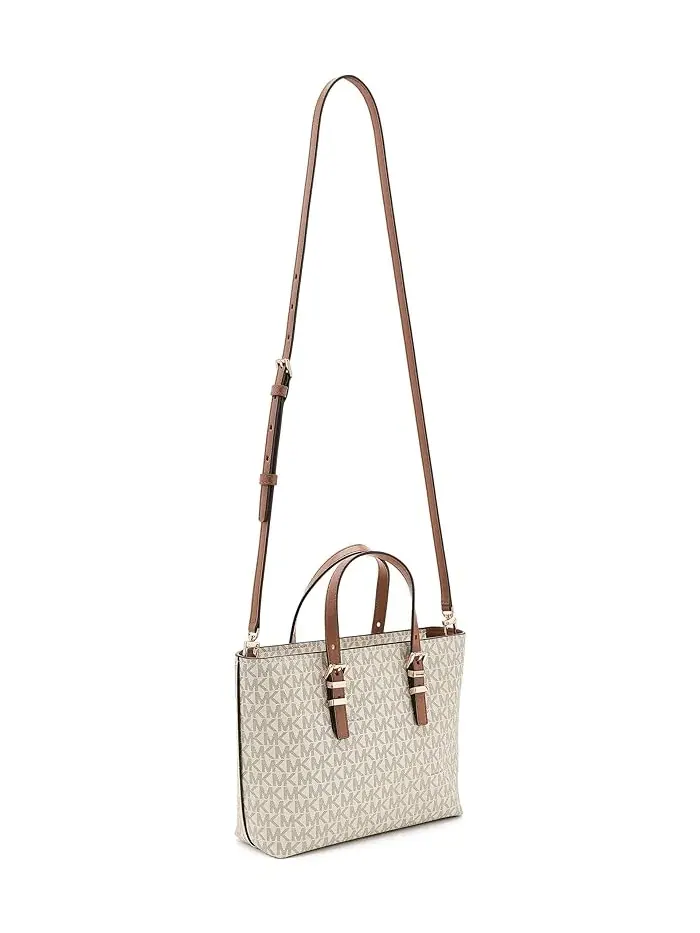 Сумка-тоут кросс-боди Quinn Small East West MICHAEL Michael Kors — изображение 2 из 5, ваниль/орех
