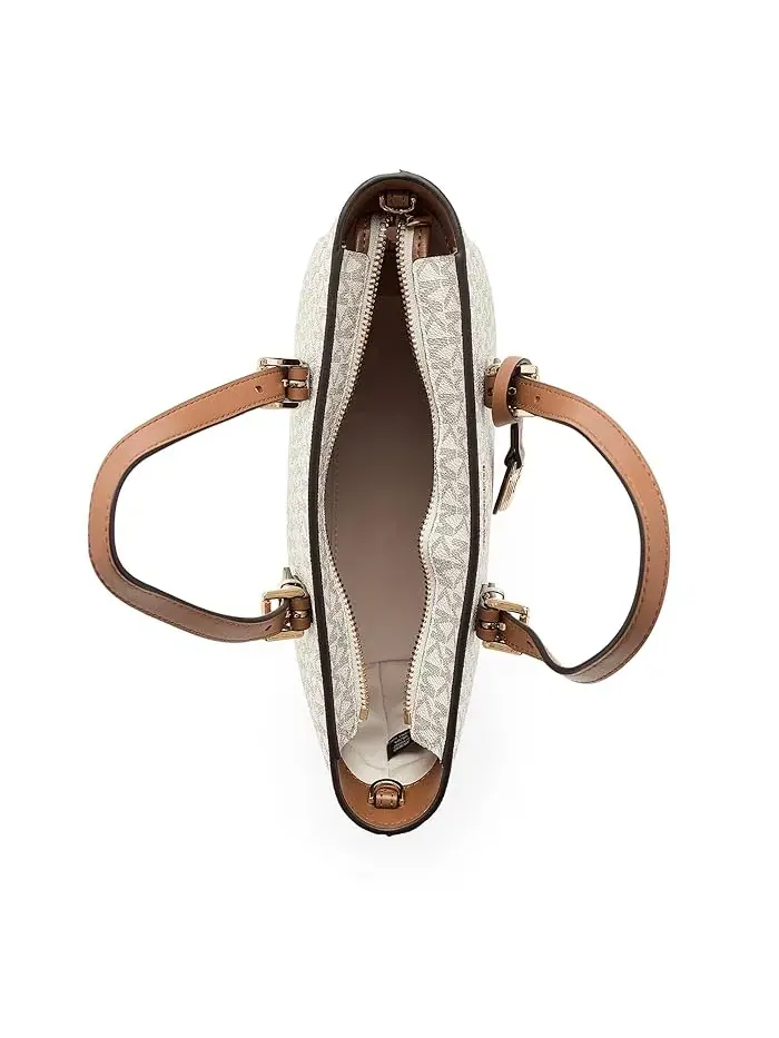 Сумка-тоут кросс-боди Quinn Small East West MICHAEL Michael Kors — изображение 5 из 5, ваниль/орех