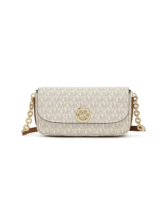 Сумка кросс-боди Nolita Small Flap Chain MICHAEL Michael Kors — изображение 1 из 5, ваниль/орех