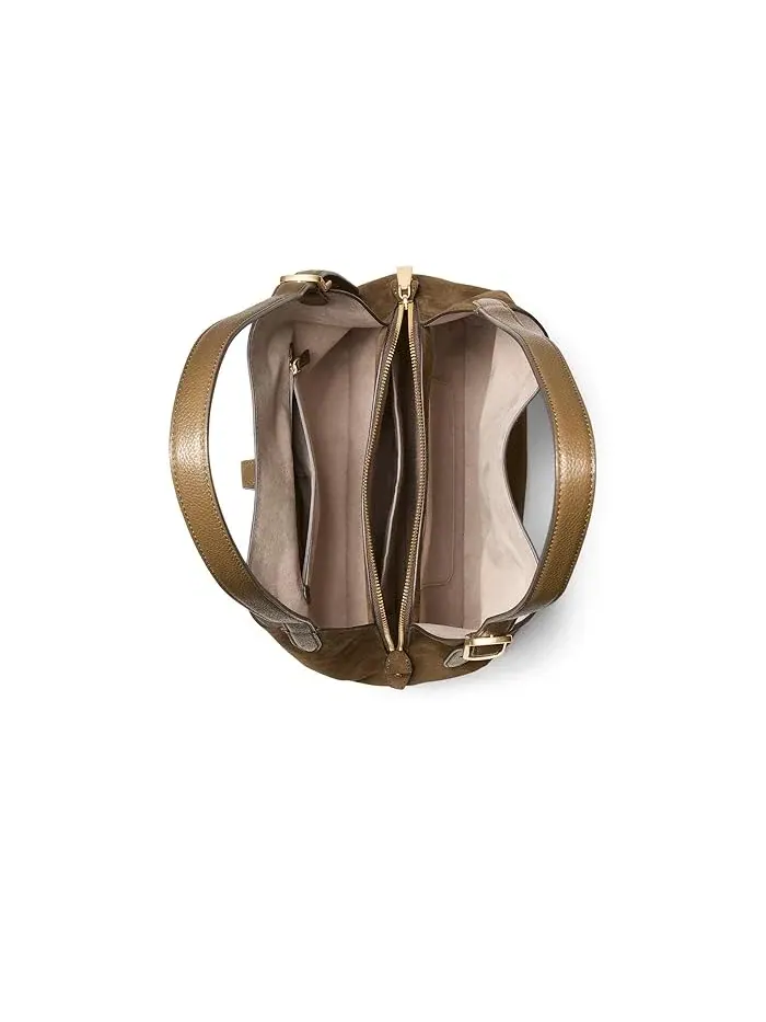 Сумка через плечо большая кожи и замши Deco Kate Spade New York — 3