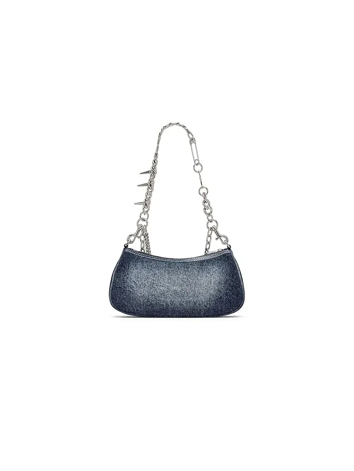 Сумка через плечо деним The Faded Denim Charm Shoulder Bag Marc Jacobs — изображение 2 из 3, винтажный индиго