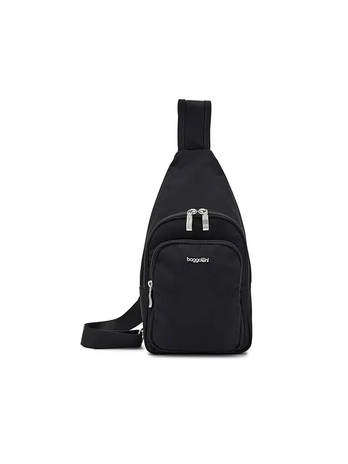 Сумка через плечо Modern Sling EMF Blocking Pouch Baggallini — изображение 1 из 5, черный