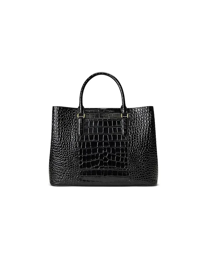 Сумка крокодиловая кожа Large Marcy Lauren Ralph Lauren — 2