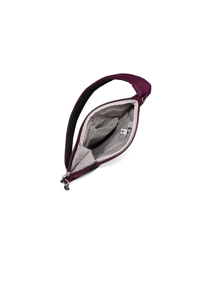 Сумка поясная антикражная Half Moon Sling Baggallini — изображение 3 из 5, малина