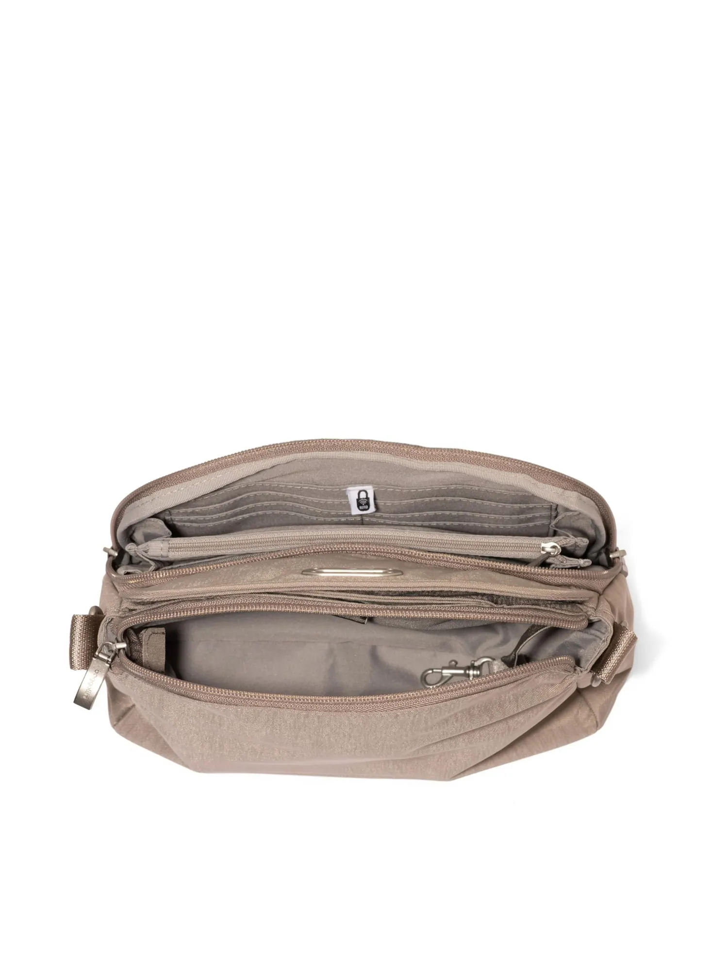 Сумка кросс-боди Baggallini Coastal Flip Lock Crossbody — изображение 4 из 4, лунный камень