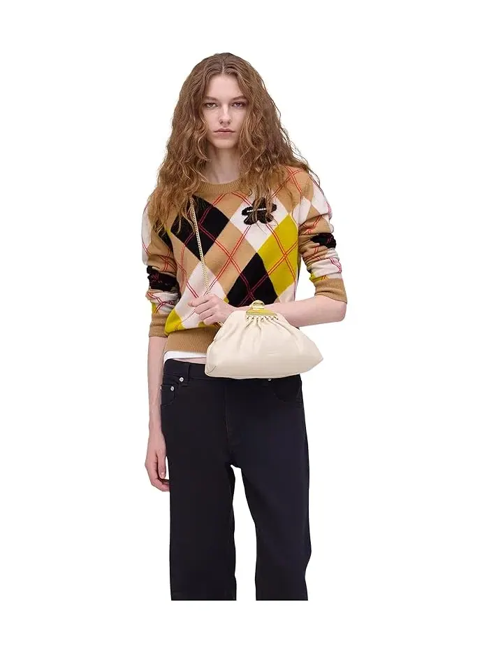 Сумка-клатч The Glam Small Clutch Marc Jacobs — изображение 4 из 4, белый