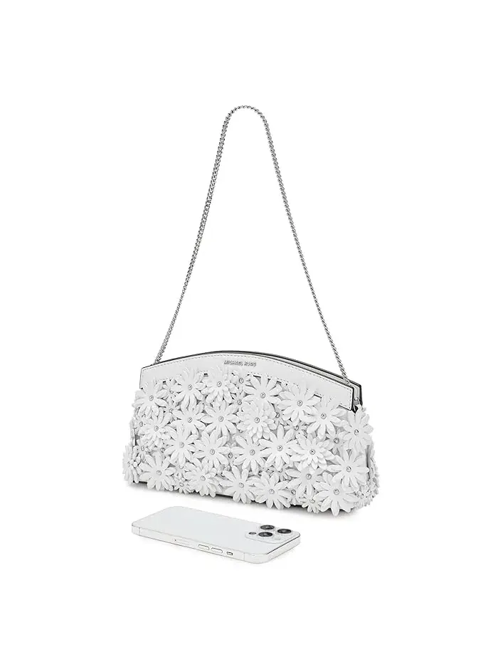 Сумка клатч Athena Small Dome Chain Clutch Crossbody MICHAEL Michael Kors — изображение 3 из 5, белый