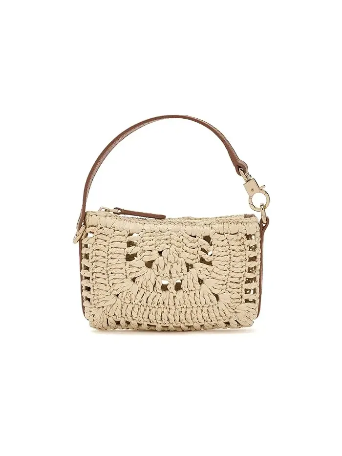 Сумка мини-клатч плетеная Straw Mini Pouch Madewell — изображение 1 из 5, прозрачный