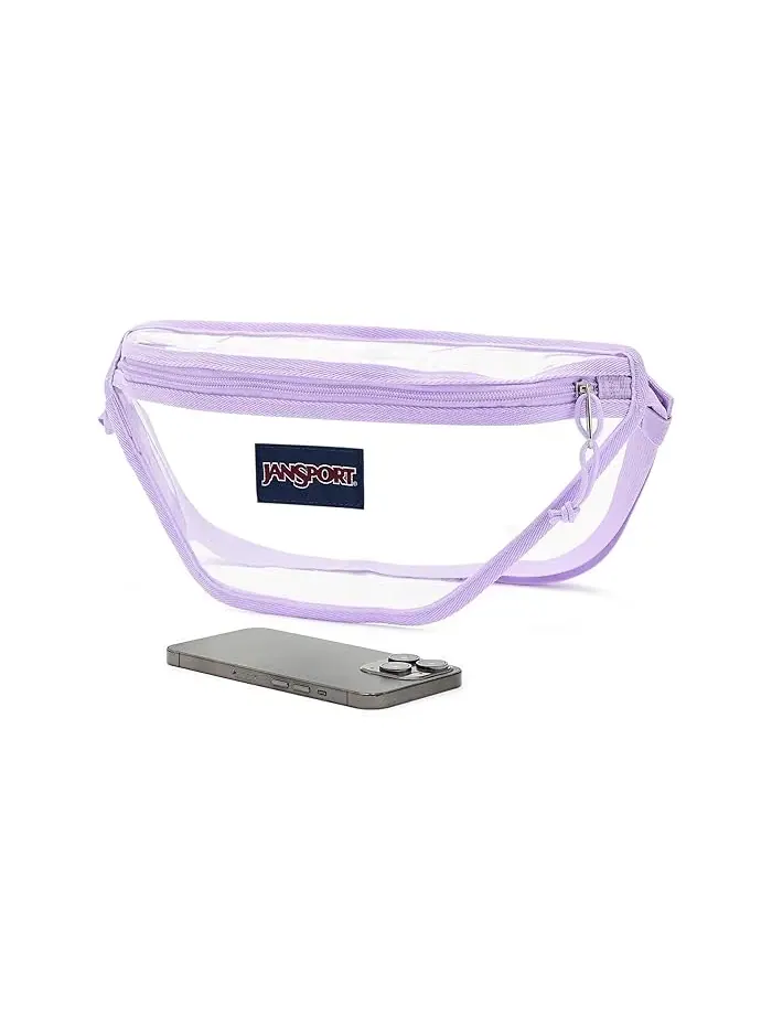 Поясная сумка JanSport Clear Waistpack, прозрачная — изображение 3 из 5, фиолетовый