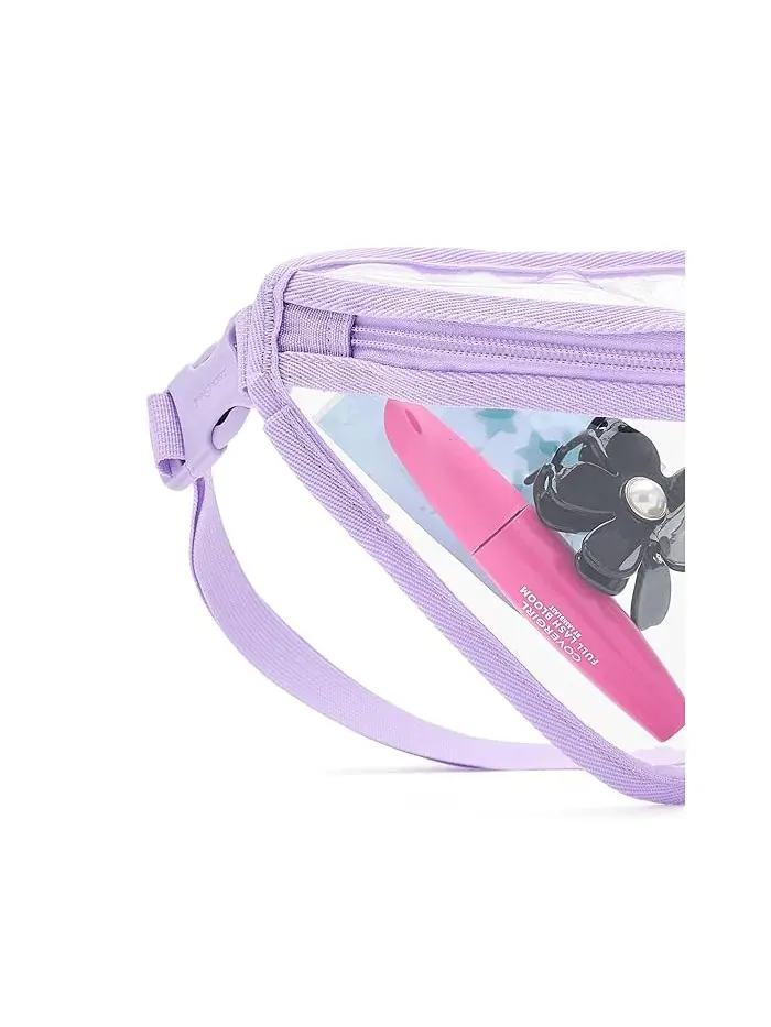 Поясная сумка JanSport Clear Waistpack, прозрачная — изображение 4 из 5, фиолетовый