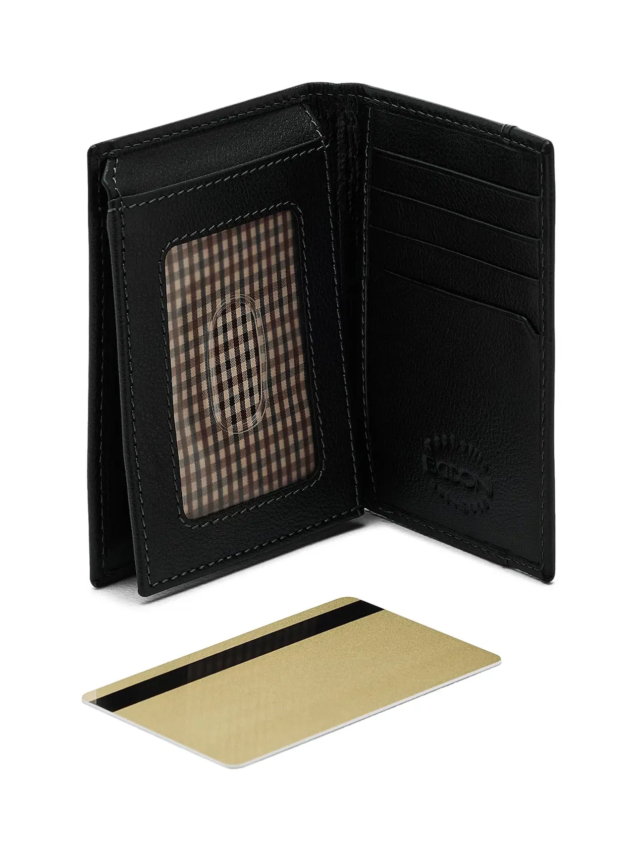 Кожаный L-образный кошелек L-Fold Leather Wallet Boconi Bags And Leather — изображение 3 из 5, черный
