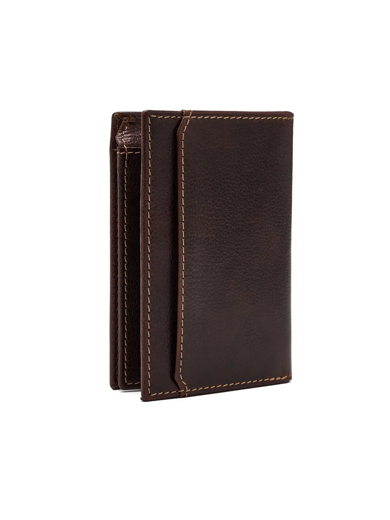Кожаный L-образный кошелек L-Fold Leather Wallet Boconi Bags And Leather — изображение 2 из 5, коричневый