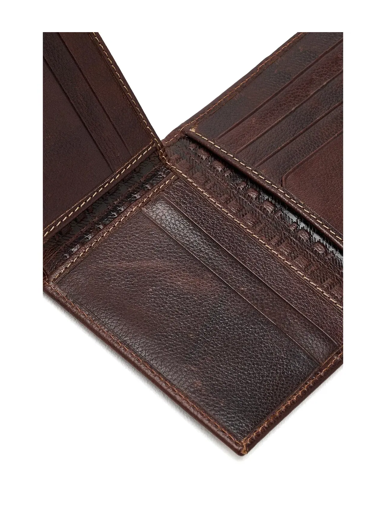 Кожаный L-образный кошелек L-Fold Leather Wallet Boconi Bags And Leather — изображение 4 из 5, коричневый