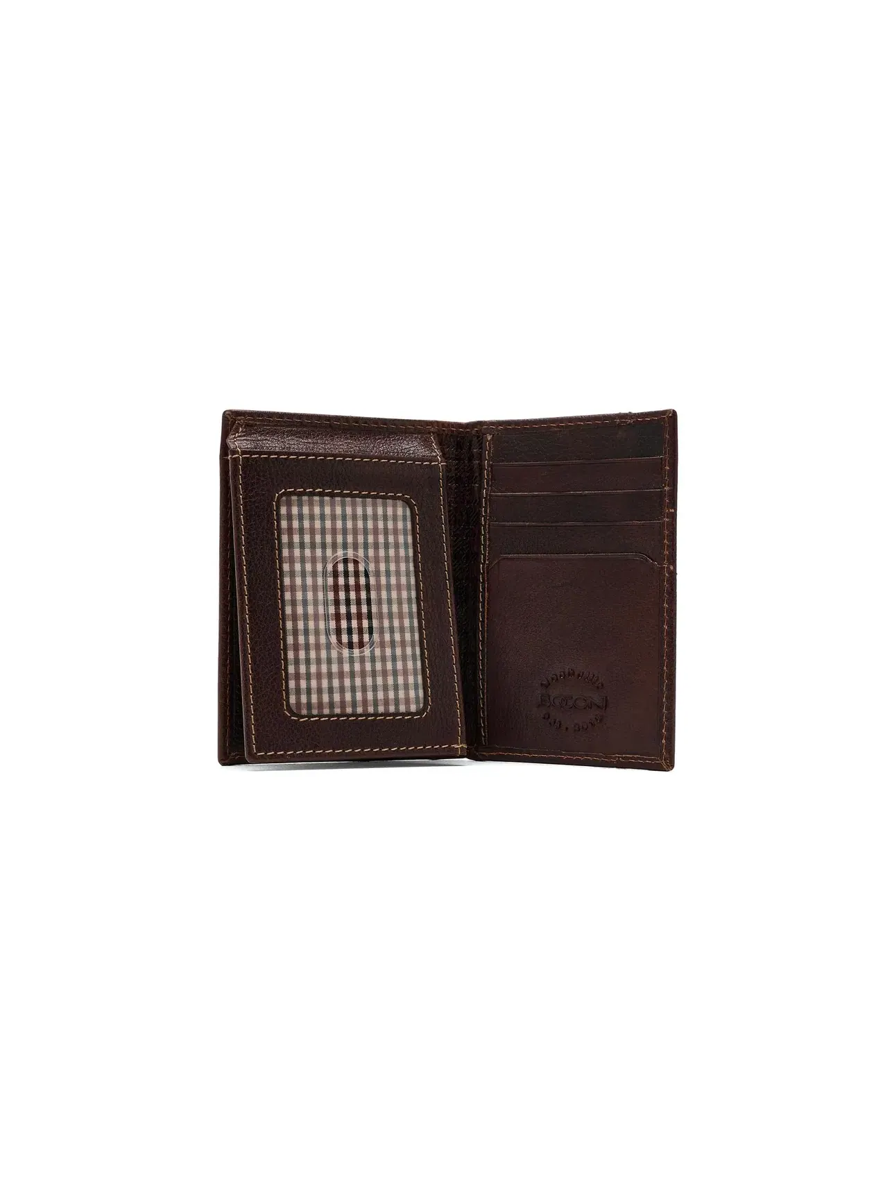 Кожаный L-образный кошелек L-Fold Leather Wallet Boconi Bags And Leather — изображение 5 из 5, коричневый