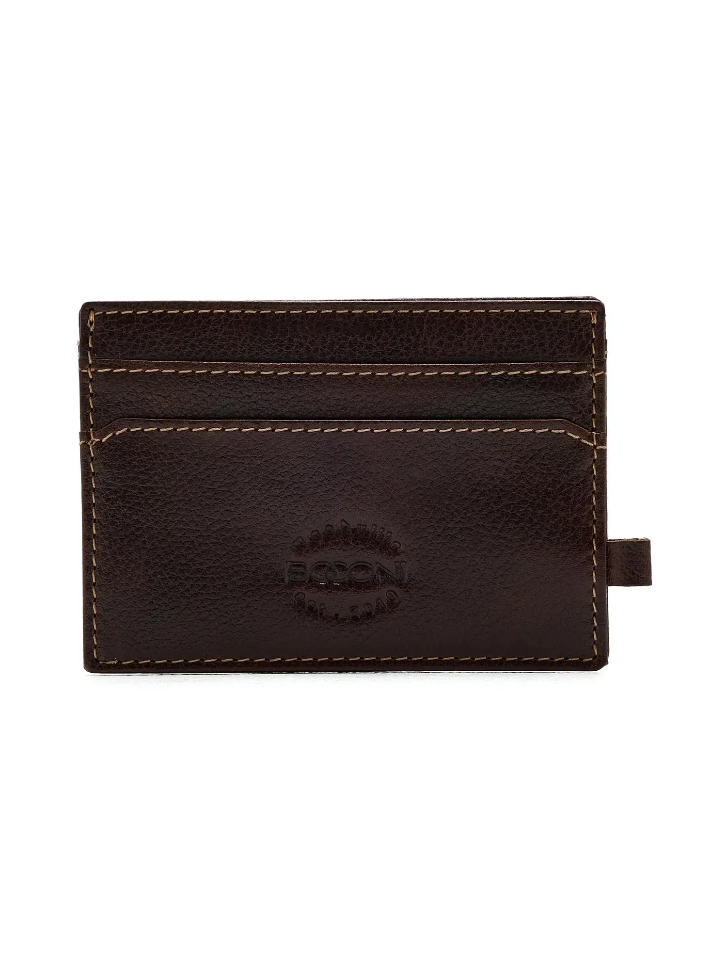Кожаная визитница с удостоверением Leather ID Card Case Boconi Bags And Leather — изображение 1 из 4, коричневый